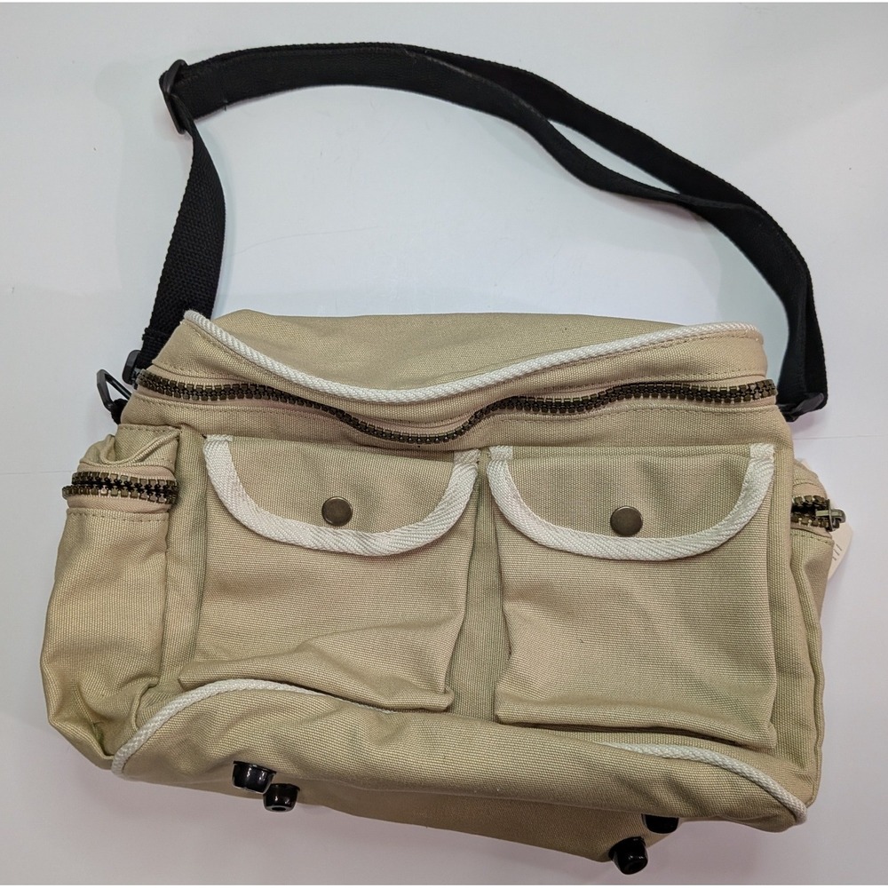 J. Peterman Cosmetic Bag Unisex OS Khaki New Canvas Travel Kit 2631